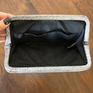 Bags - Silver Glittery Sparkly Clutch Purse Bags - Silver Glittery Sparkly Clutch Purse
